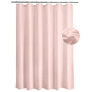 Bathway Waterproof Shower Curtain Liner Fabric, Blush Pink Shower Curtain Liner with Magnets, Cloth Shower Liner Soft, Lightweight, Machine Washable, 70 x 72 In