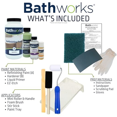 Bathworks DIY Sink Refinishing Kit (BISCUIT)