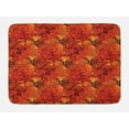 thumbnail image 1 of Batik Bath Mat, Grungy Distressed Nostalgic Victorian Style Flower Petals Romantic Female Retro Design, Non-Slip Plush Mat Bathroom Kitchen Laundry Room Decor, 29.5 X 17.5 Inches, Orange, Ambesonne, 1 of 2
