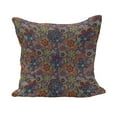 thumbnail image 1 of Batik Fluffy Throw Pillow Cushion Cover, Vintage Combined Nested Paisley Motif Oriental Feminine Cultural Eastern Batik Theme, Decorative Square Pillow Case, 16" x 16", Multicolor, by Ambesonne, 1 of 5