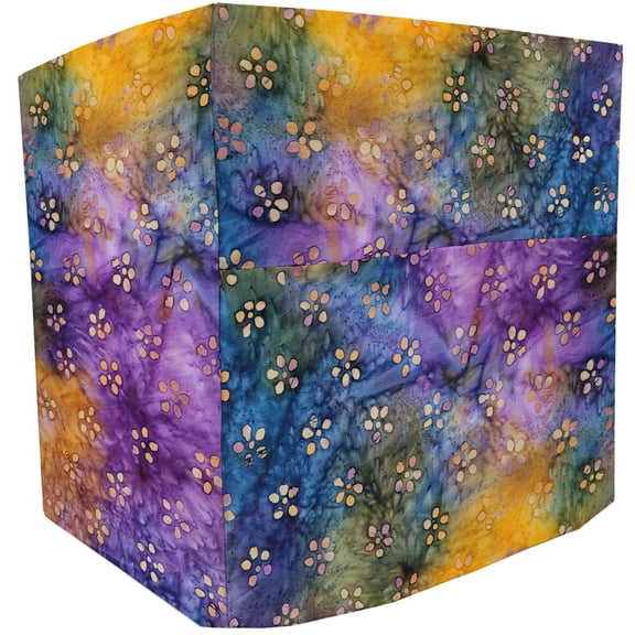 Batik Tie Dye Bread Machine Cover by Penny's Needful Things (Orange Purple Blue Floral)