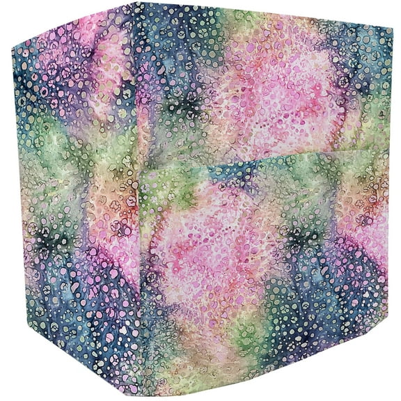 Batik Tie Dye Bread Machine Cover by Penny's Needful Things (Pink Blue Green Spots)
