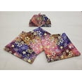 thumbnail image 1 of Batik Tie Dye Cloth Napkins by Penny's Needful Things (Set of 4) (Pink Purple Brown Floral), 1 of 2