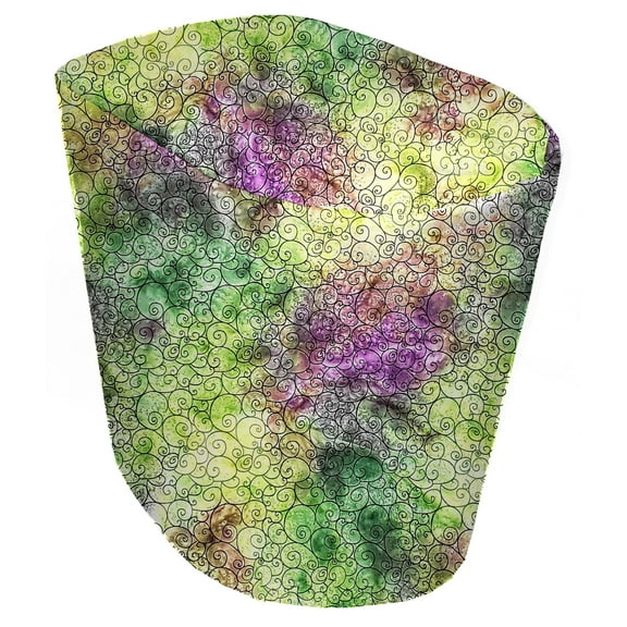 Batik Tie Dye Cover Compatible with Keurig Coffee Maker by Penny's Needful Things (Purple Green Swirl) (Other Models (See Sizing Chart))