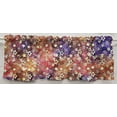 thumbnail image 1 of Batik Tie Dye Curtain Panels by Penny's Needful Things (Set of 2) 24 Inch Long LINED (Pink Purple Brown Floral), 1 of 2