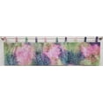 thumbnail image 1 of Batik Tie Dye Tab Top Curtains by Penny's Needful Things (Unlined) (45 Inch Long Two Curtain Panels) (Pink Blue Green Spots), 1 of 3