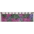 thumbnail image 1 of Batik Tie Dye Tab Top Valances by Penny's Needful Things (Lined) (18 Inch Two Valance Panels) (Pink Purple Green Diamond), 1 of 1