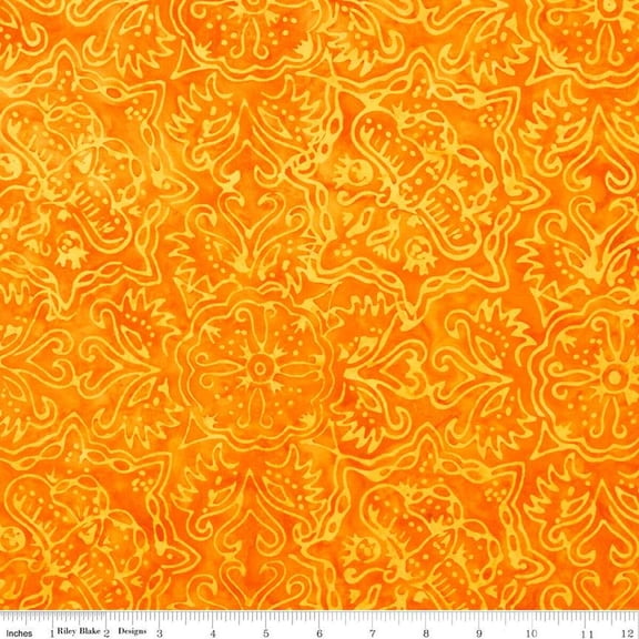 Batiks Basics Rainbow Brights Marigold (1yard)