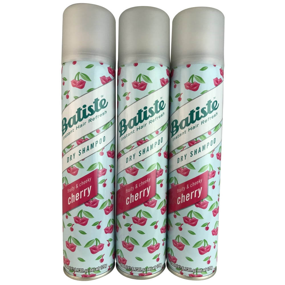 Batiste Dry Hair Shampoo Cherry Trio 6.73 oz Each