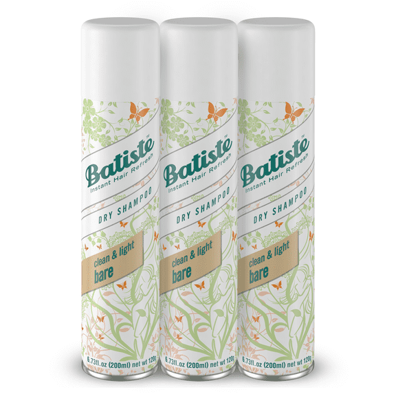 Batiste Dry Shampoo, Bare Fragrance, 3 Pack, 6.73 fl. oz.