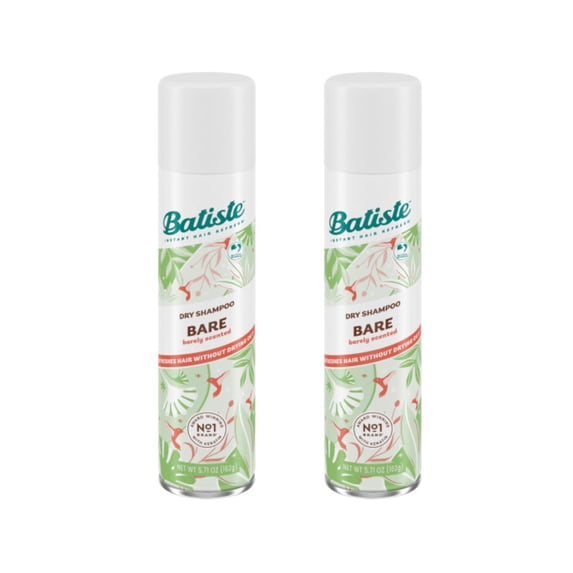 Batiste Dry Shampoo, Bare Fragrance 5.71 oz Pack of 2