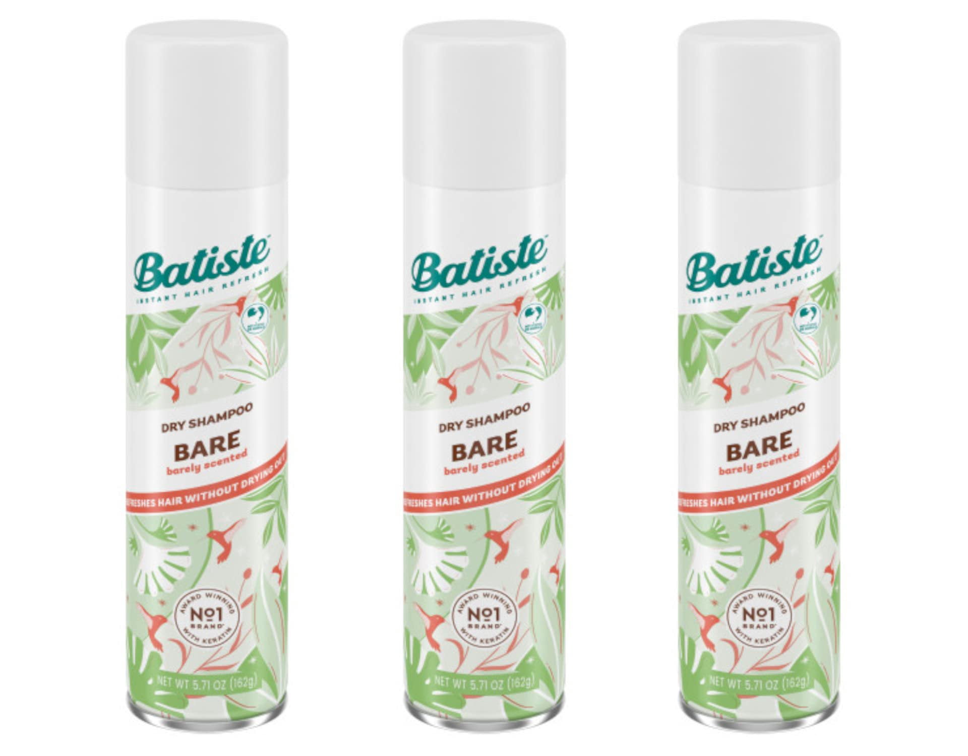 Batiste Dry Shampoo, Bare Fragrance 5.71 oz Pack of 3