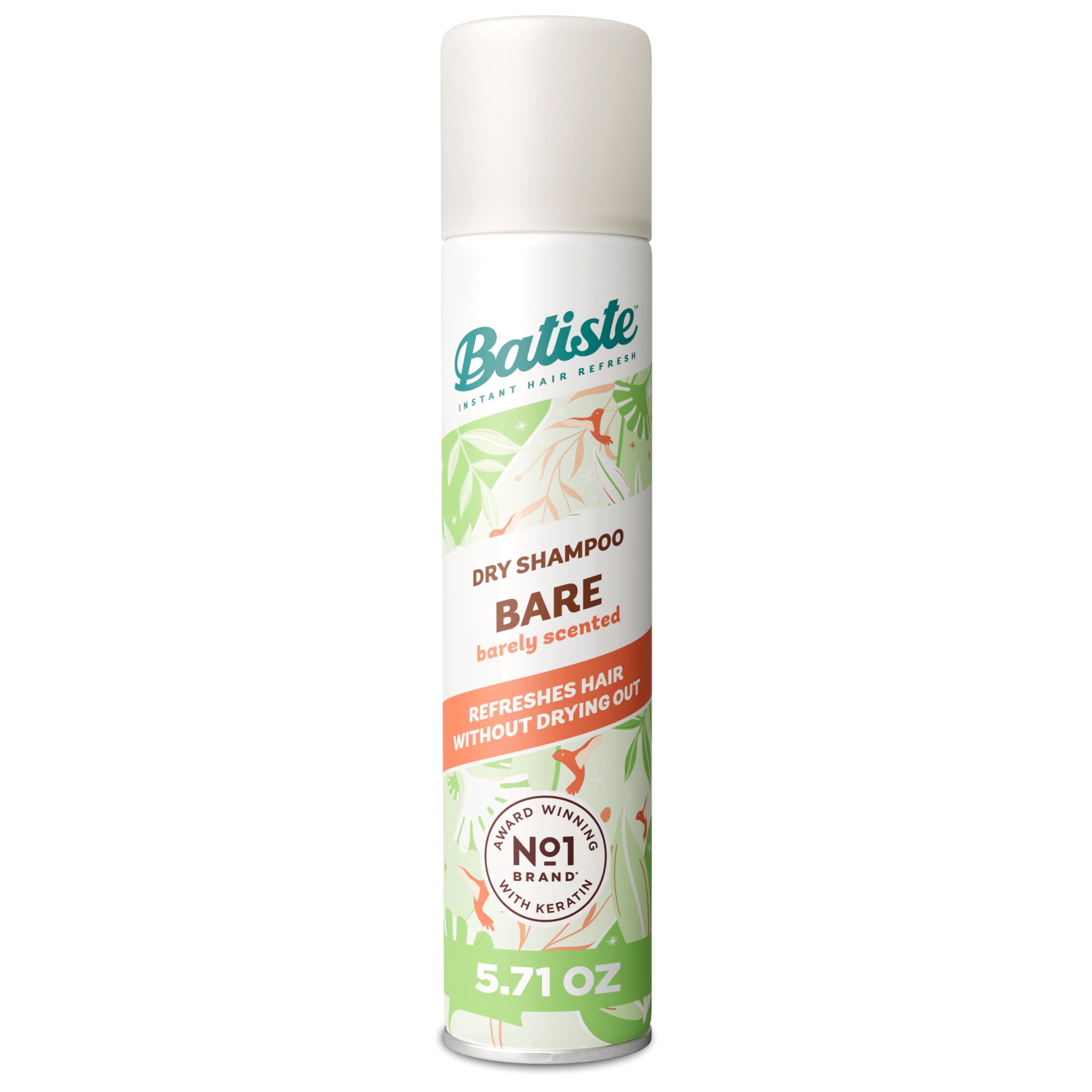 Batiste Batiste Bare Dry Shampoo, Absorbs Oil & Grease, Barely Scented, 5.71 oz
