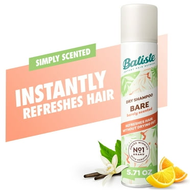 Batiste Dry Shampoo, Bare Fragrance, Refresh Hair and Absorb Oil Between Washes, Waterless Shampoo for Added Hair Texture and Body, 5.71 oz