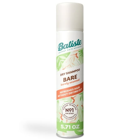 Batiste Dry Shampoo, Bare Fragrance, Refresh Hair and Absorb Oil Between Washes, Waterless Shampoo for Added Hair Texture and Body, 5.71 oz