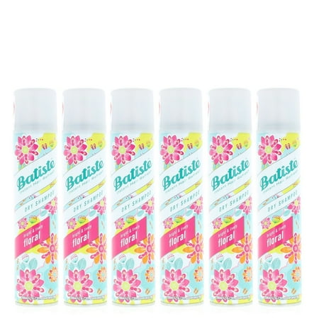 Batiste Dry Shampoo Bright & Lively Floral 6.73oz (6 PACK)