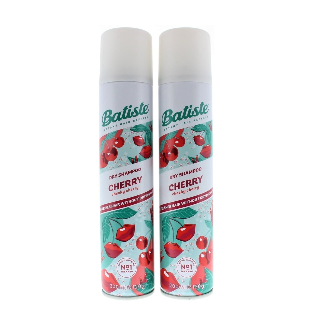 Batiste Instant Hair Refresh Dry Shampoo Cherry Cheeky Cherry 200ml/120g (2 PACK)