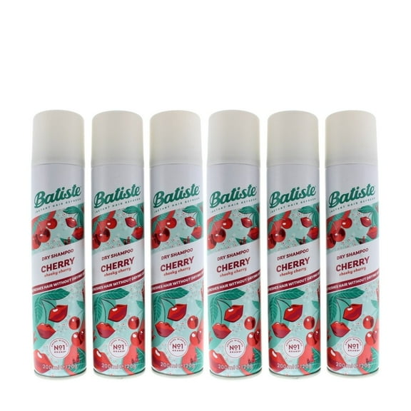 Batiste Dry Shampoo Cherry 6 pack 6.73 oz / 200 ml EACH Bottle