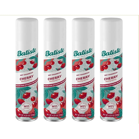 Batiste Dry Shampoo Cherry (4 pack) 6.73 oz / 200 ml EACH Bottle