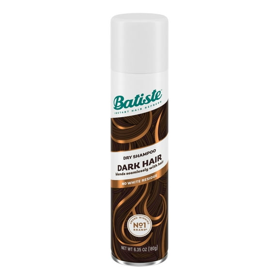 Batiste Dry Shampoo for Dark Hair, Refresh Hair and Absorb Oil Between Washes, Waterless Shampoo for Added Hair Texture and Body, 6.35 oz Dry Shampoo Bottle
