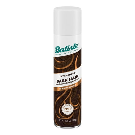 Batiste Dry Shampoo for Dark Hair, Refresh Hair and Absorb Oil Between Washes, Waterless Shampoo for Added Hair Texture and Body, 6.35 oz Dry Shampoo Bottle