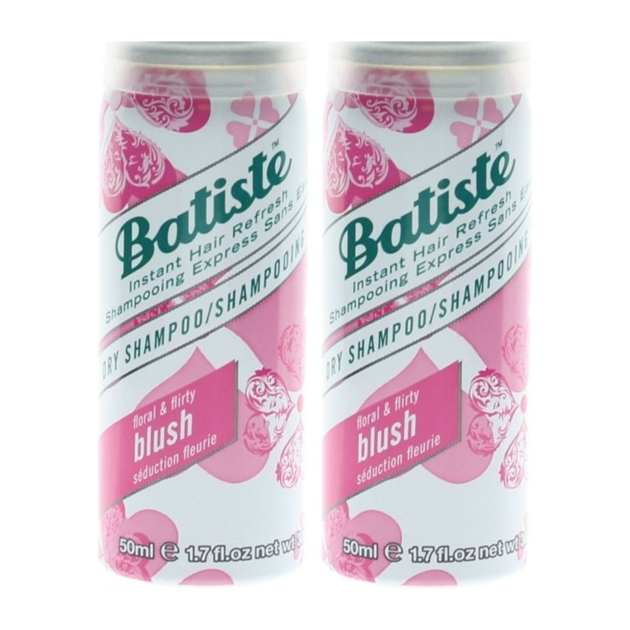Batiste Dry Shampoo Floral & Flirty Blush Trial Size 1.6oz/50ml (2Pack