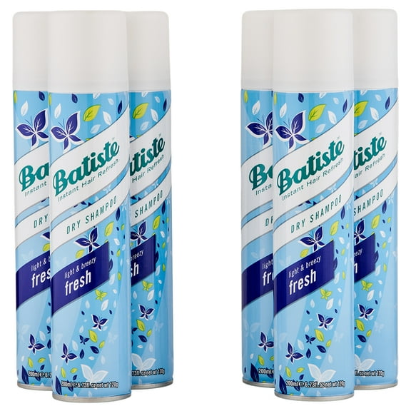 Batiste Dry Shampoo Light & Breezy Fresh 6 Ct 6.73 oz