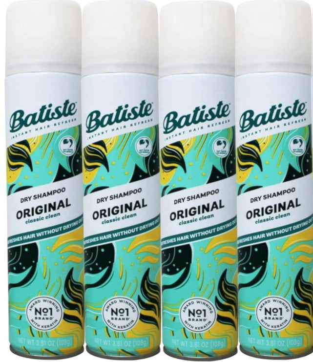 Batiste Dry Shampoo, Original Fragrance, 3.81 oz -  4 pack