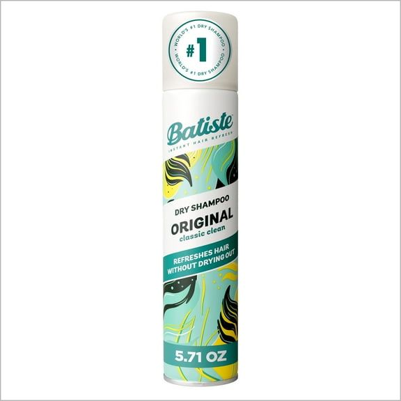 Batiste Original Dry Shampoo, Absorbs Oil & Grease, Original Fragrance, 5.71 oz