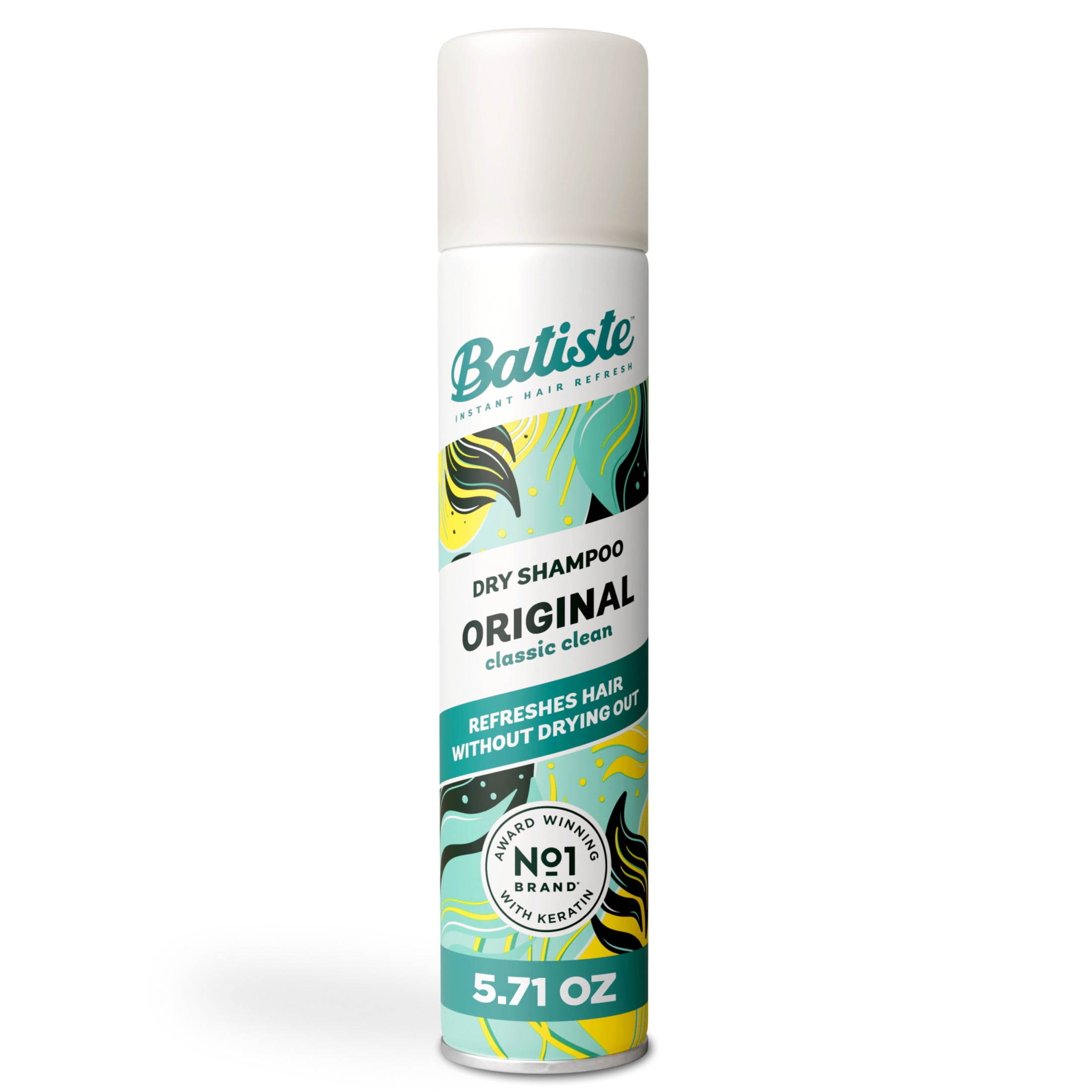 Walmart daily deals:  Batiste Original Dry Shampoo, 5.71 oz, Refreshing Citrus & Bergamot Scent, Absorbs Oil, Adds Texture & Volume