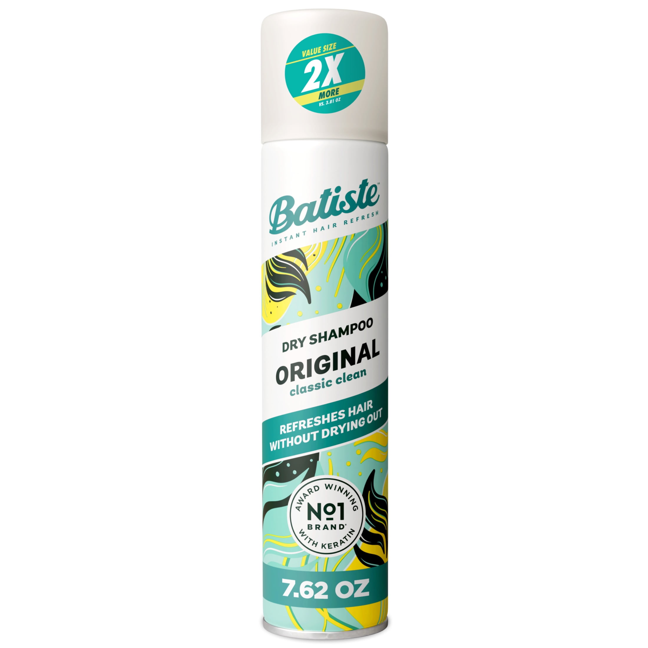 Walmart exclusive discounts  Batiste Dry Shampoo - Original, 7.62 OZ for Oily Hair, Instant Clean & Refresh