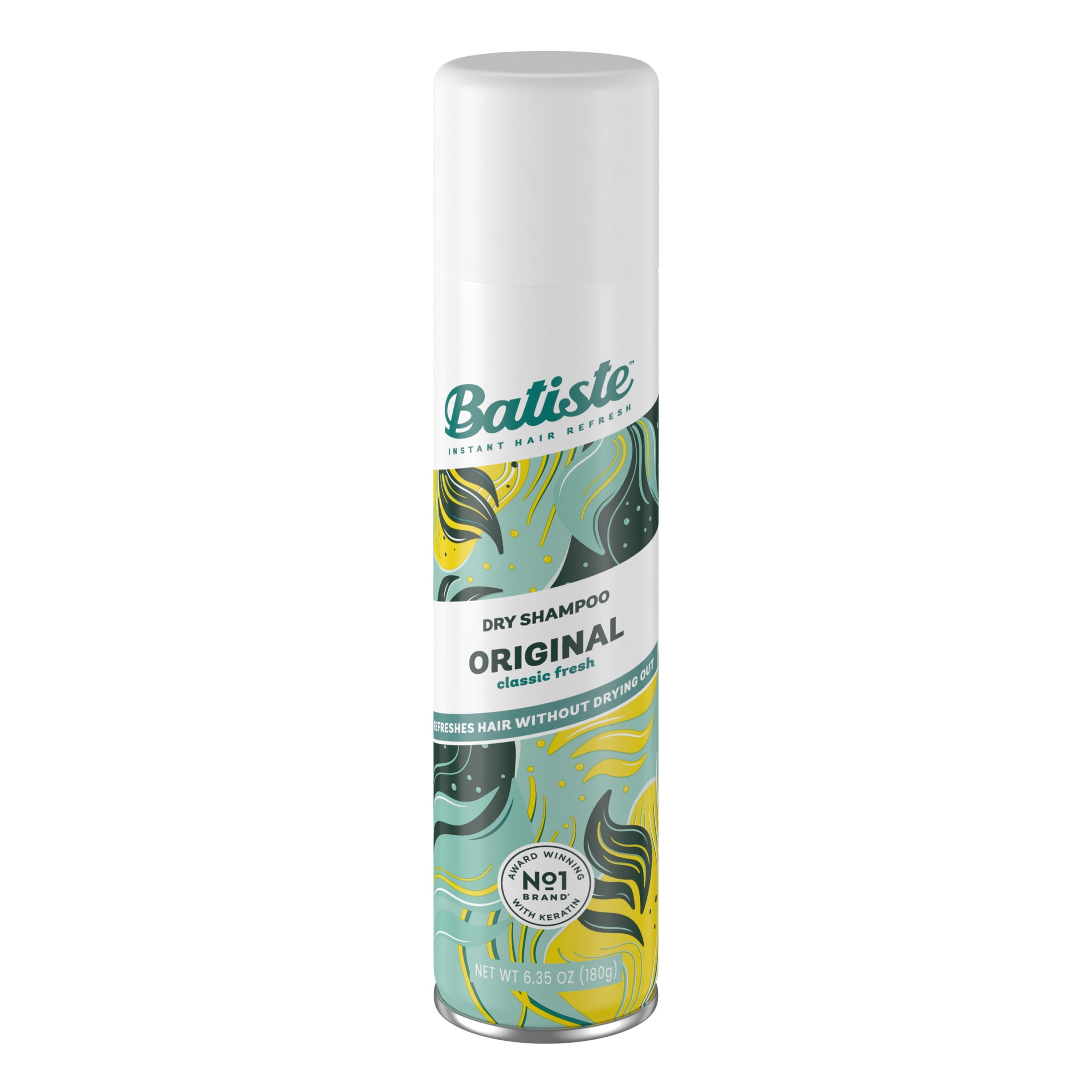 Batiste Dry Shampoo, Original Fragrance, Refresh Hair Between Washes, Waterless Shampoo, 6.35 oz