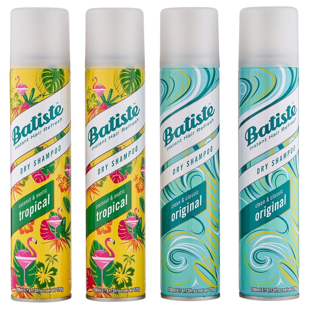 Batiste Dry Shampoo Tropical 2 Ct 6.73 oz & Original 2 Ct 6.73 oz