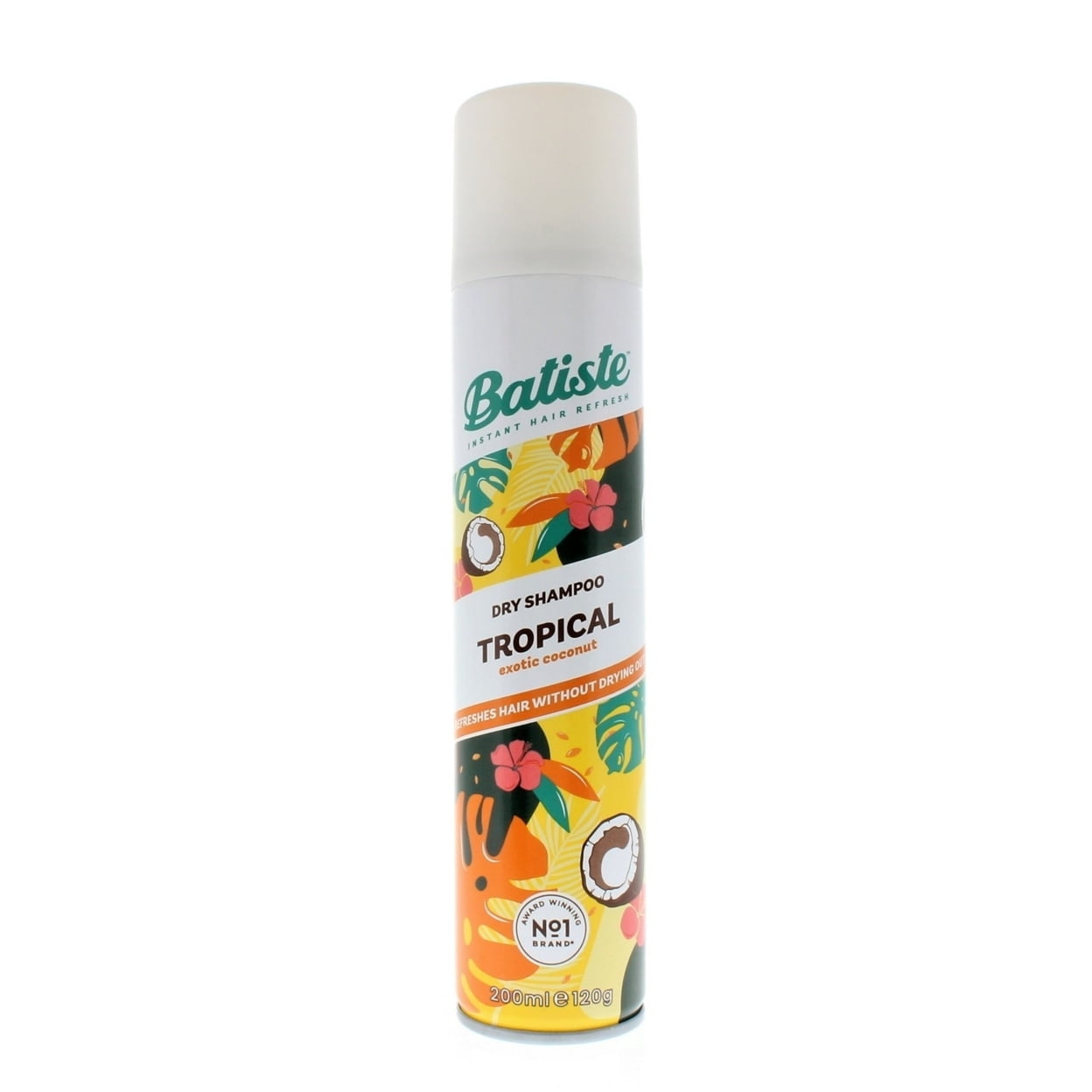 Batiste Dry Shampoo Tropical Coconut 200ml Waterless Oil Control Hair Care