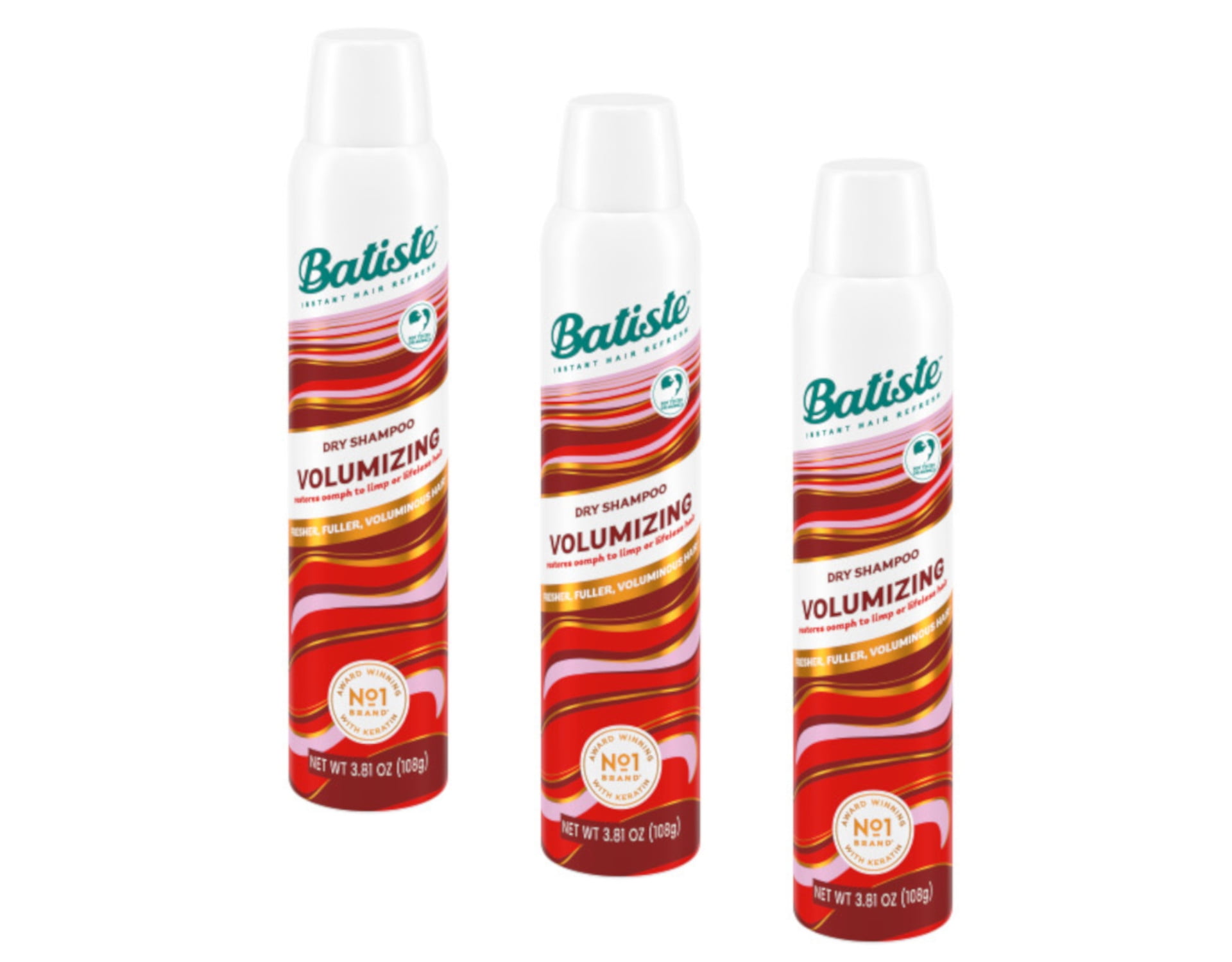Batiste Dry Shampoo, Volumizing, 3.81 OZ. Pack of 3