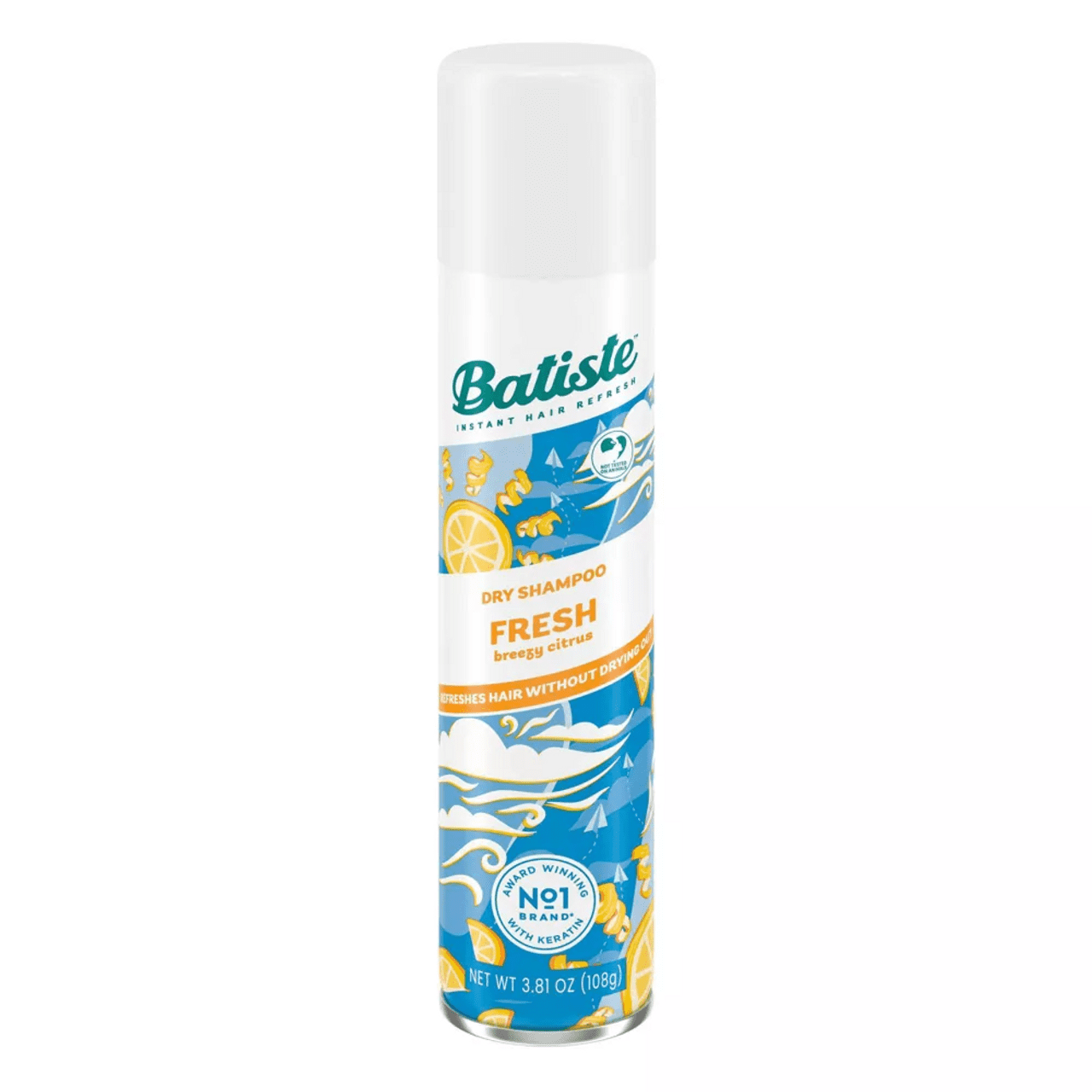 Batiste Fresh Dry Shampoo Breezy Citrus, 3.81 Oz, 6 Pack