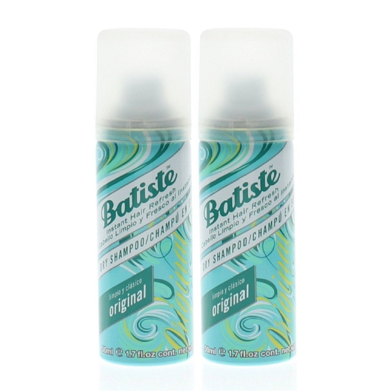 Batiste Instant Hair Refresh Dry Shampoo Original 1.7oz/50ml (2Pack