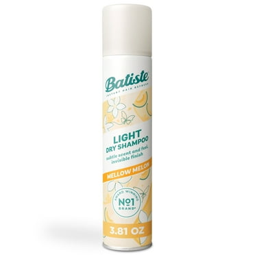 Batiste Light Dry Shampoo, Mellow Melon, Subtle Scent and Invisible Finish, 3.81 Oz.