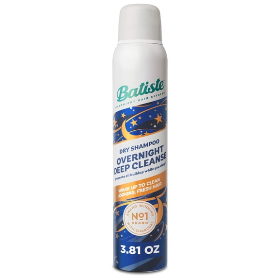 Batiste Overnight Deep Cleanse Dry Shampoo, Wake up to Beautiful Hair, 3.81 oz