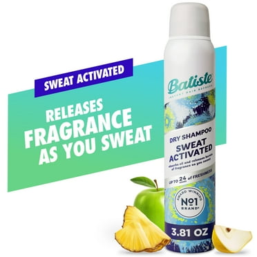Batiste Sweat Activated Dry Shampoo, Absorbs Oil & Helps Reduce Sweat Buildup, 3.81 oz