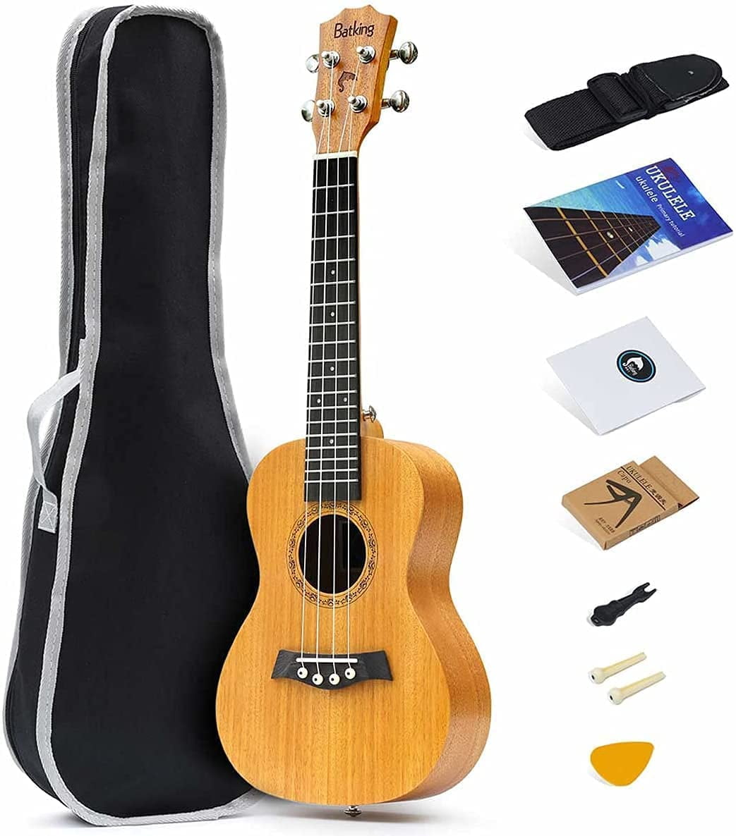 Batking Tenor Ukulele Solid Top Mahogany 26 Inch Ukelele With ...