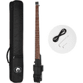 thumbnail image 1 of Batking Travel Bass Guitar, Headless Electric Bass, 4 Strings, Hard Maple, Rosewood, Black, Includes Gigbag, 1 of 10
