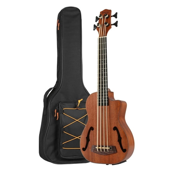 Batking Ubass Electric Ukulele Bass, 30-Inch Baritone Acoustic-Electric Bass Ukulele with Gig Bag