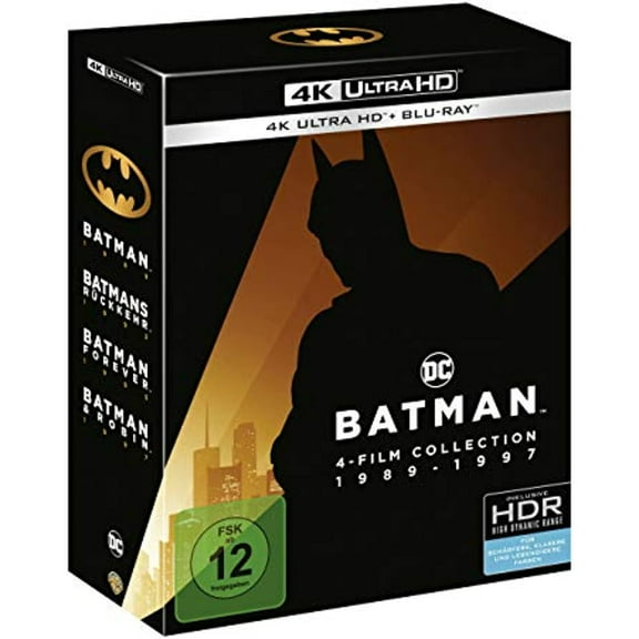 Batman 1-4 - 4K Collection (4K Ultra HD + Blu-rays) (8 Discs)