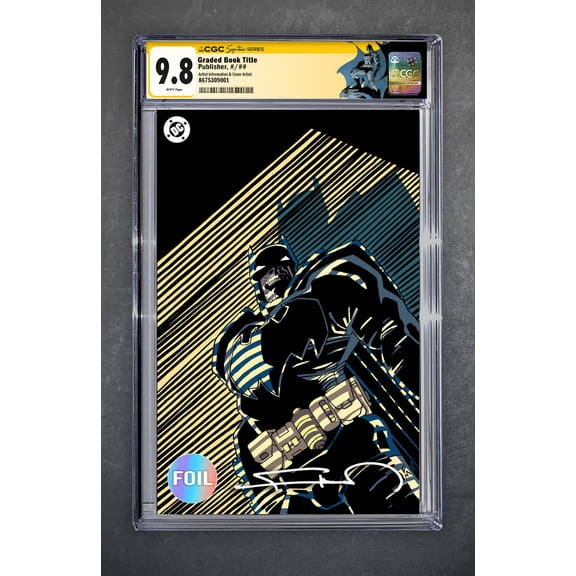Batman 1 CGC Signature Series 9.8 *Batman Custom Label* Frank Miller Variant B Virgin Foil LTD 1000