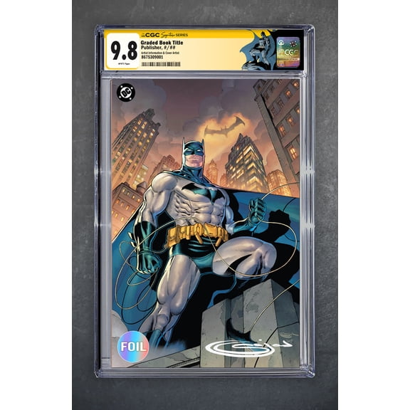 Batman 1 CGC Signature Series 9.8 *Batman Custom Label* Sajad Shah Variant B Virgin Foil LTD 1000