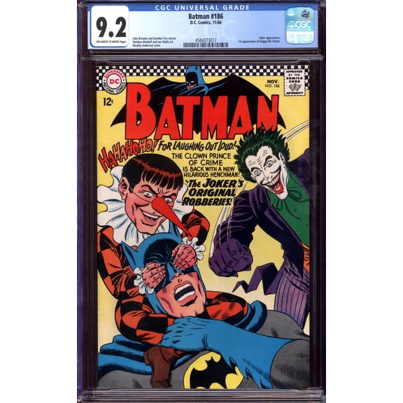 Batman #186 - CGC 9.2 Comic Book