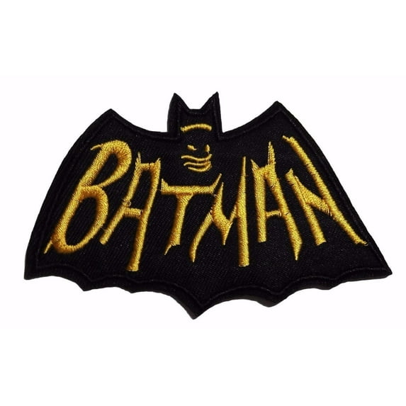 Batman 1960's TV Series Cape and Name 3 1/2" Wide Embroidered Patch