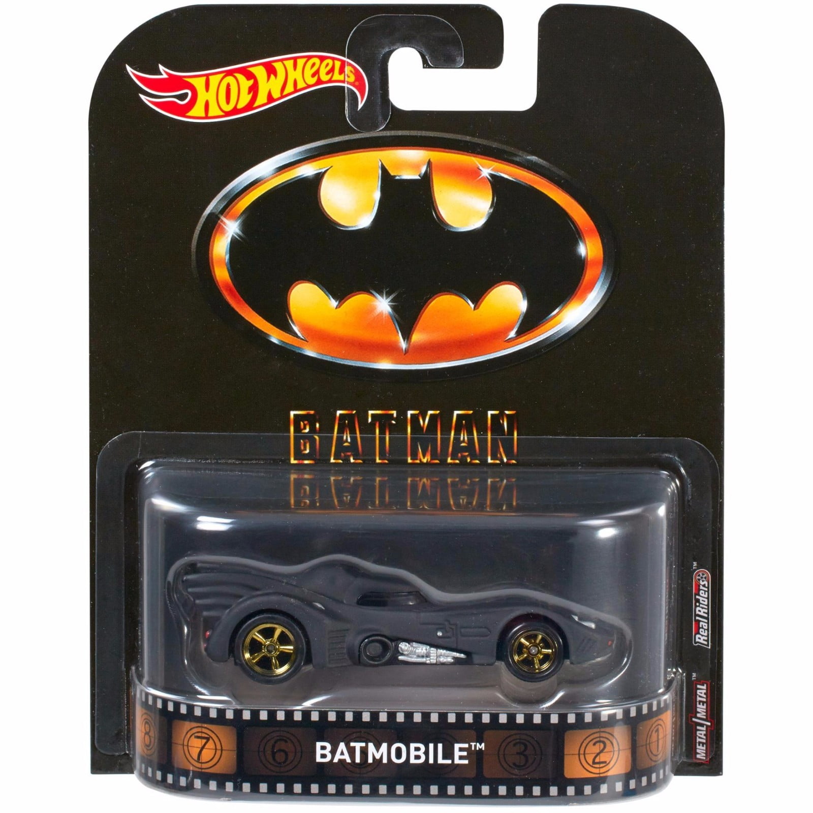 Batman 1989 Batmobile Hot Wheels 2017 Retro Series 1/64 Die Cast Vehicle -  Walmart.com, image size:1600x1600