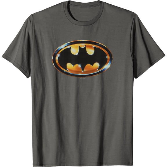 Batman (1989) Shiny Graphic Logo DTG Print Unisex T-Shirt